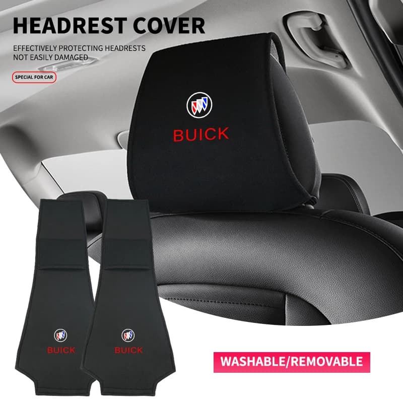 Covers Poggiatesta and Back for Seats Auto, Buick Envision cushion, Excelle GT, Verano, Regal, LaCrosse, Encore, Royaum, Envista, GL8, GL6
