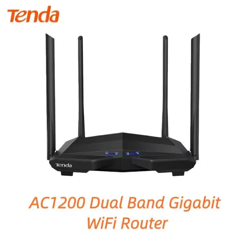 Router AC10 ufficiale Tengda Gigabit Edition, WiFi 2,4/5 GHz, router WiFi 1167 Mbps, DDR3 da 128 MB, estensione della rete a 4 antenne ad alto guadagno