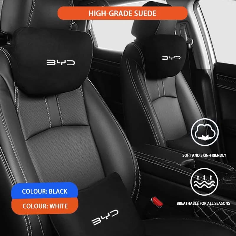 Car Neck Pillow Seat Headrest Lumbar Support Pillow Spine BYD Dolphin Atto 3 Han Ev Seal U Tang Yuan Plus Song Tan Dm-i Sharp
