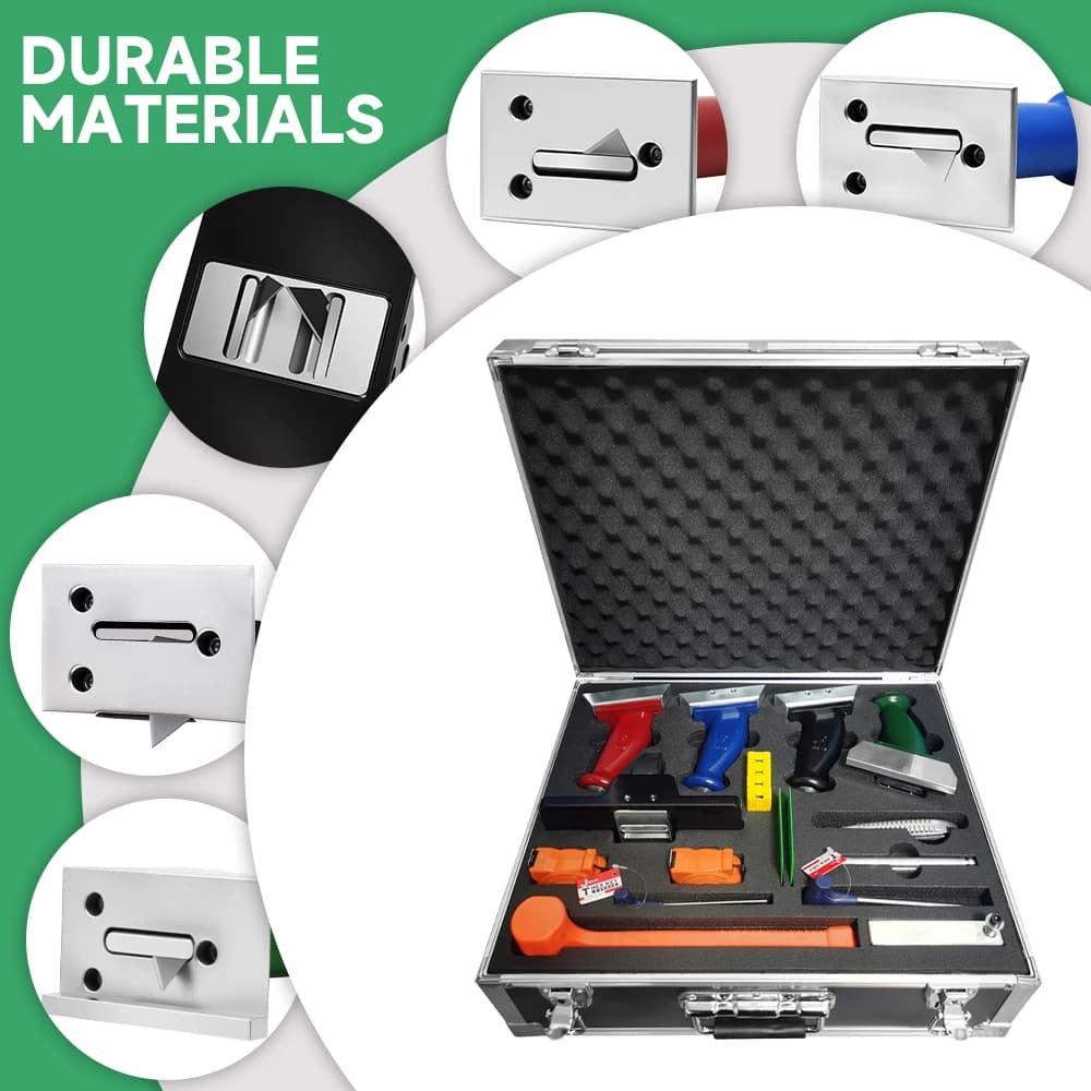 Pre-Insulated HVAC Air Conditioning Duct Tool Box Set Includes Insulation Board Cutting Tools and Cutter for Easy Installation
