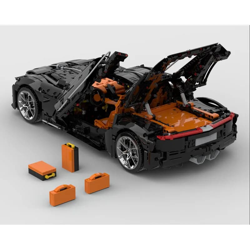 MOC-244292 Building Block Super Sports Car Racing Car Decorative Model 3785 Pieces Children Birthday Christmas New Year Toy Gift
