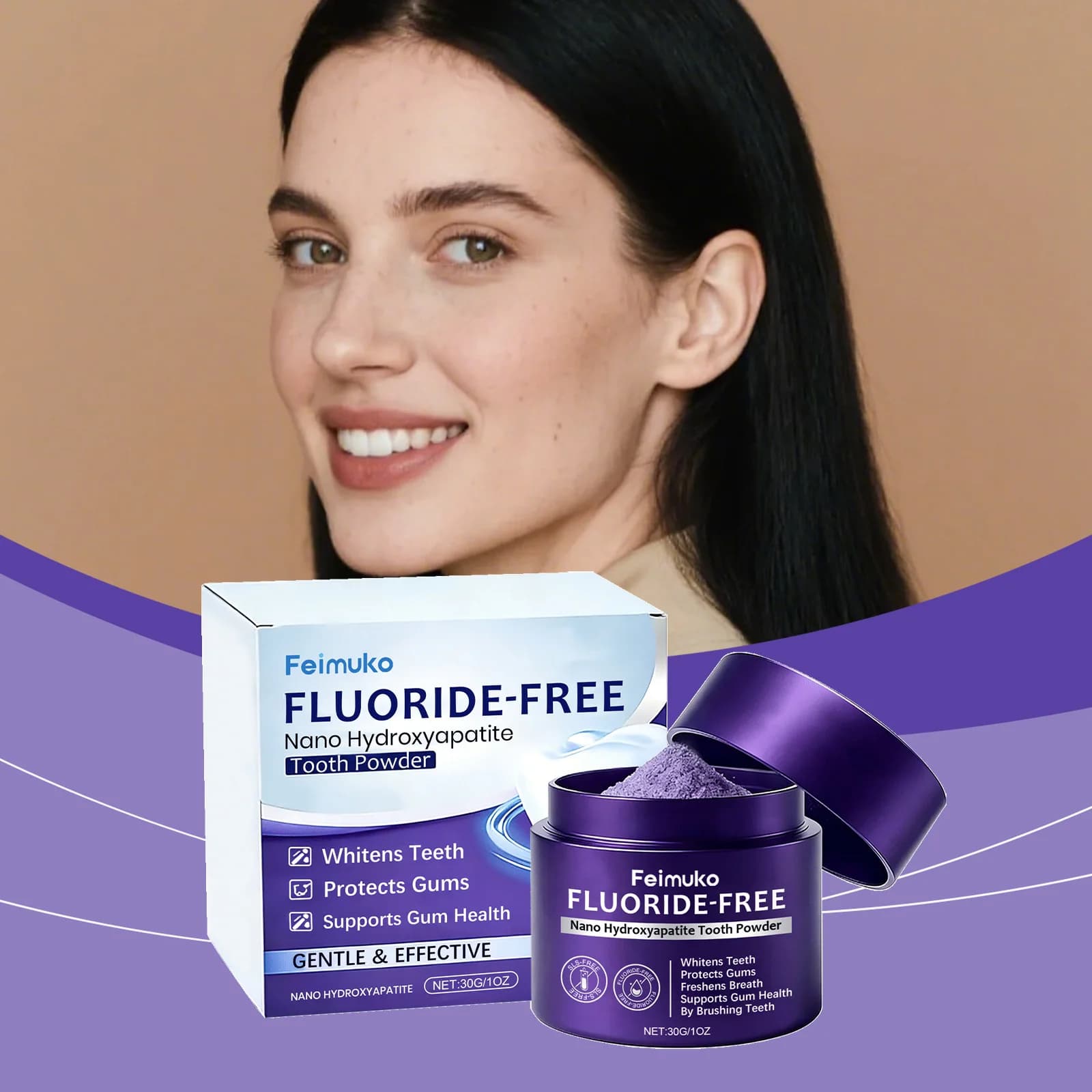 Powder Dentifricia for the Care of the Genghives, Natural Cleansing Delicate for Macchie sui Denti, Alito Fresco, Altai Care, Dentifricio in Polvere Delicato