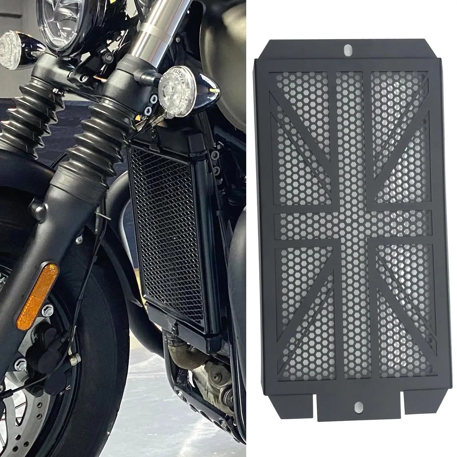 Griglia Protettiva per Radiatore Moto, Copertura Decorativa in Ferro per Z750 Z1000 125cc 250cc, Accessorio per Moto