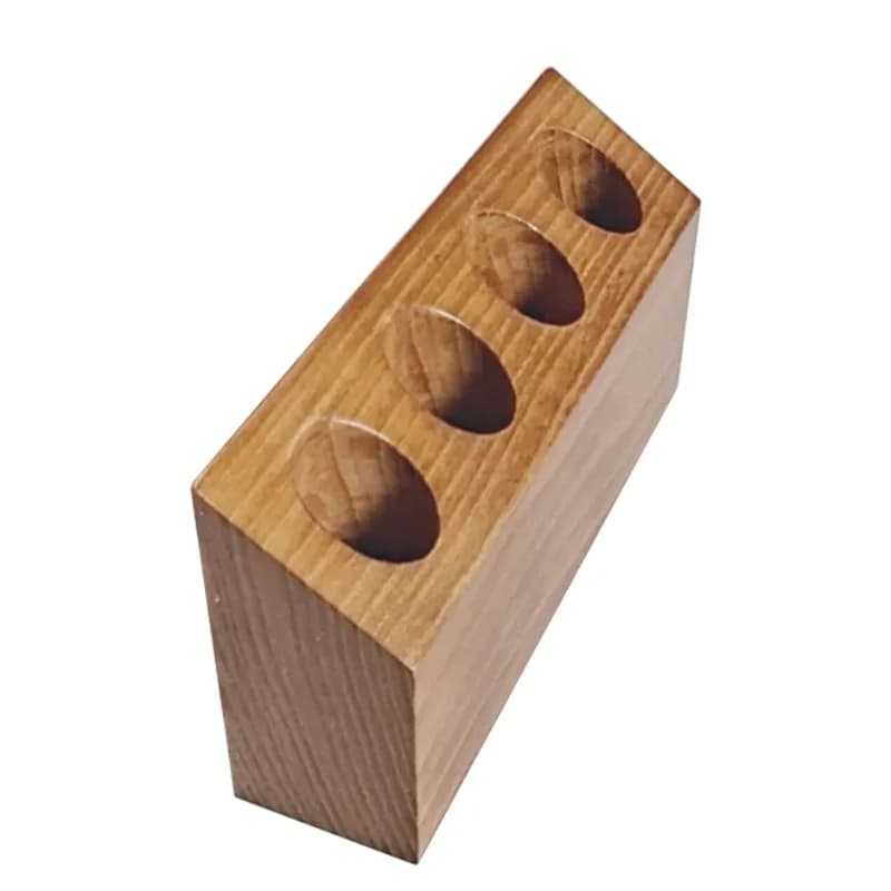 Supporto per Piante Idroponiche con Base in Legno e Vaso in Vetro, Stazione di Coltivazione per Tubi di Prova, Vaso a Tubo per Tavolo e Parete