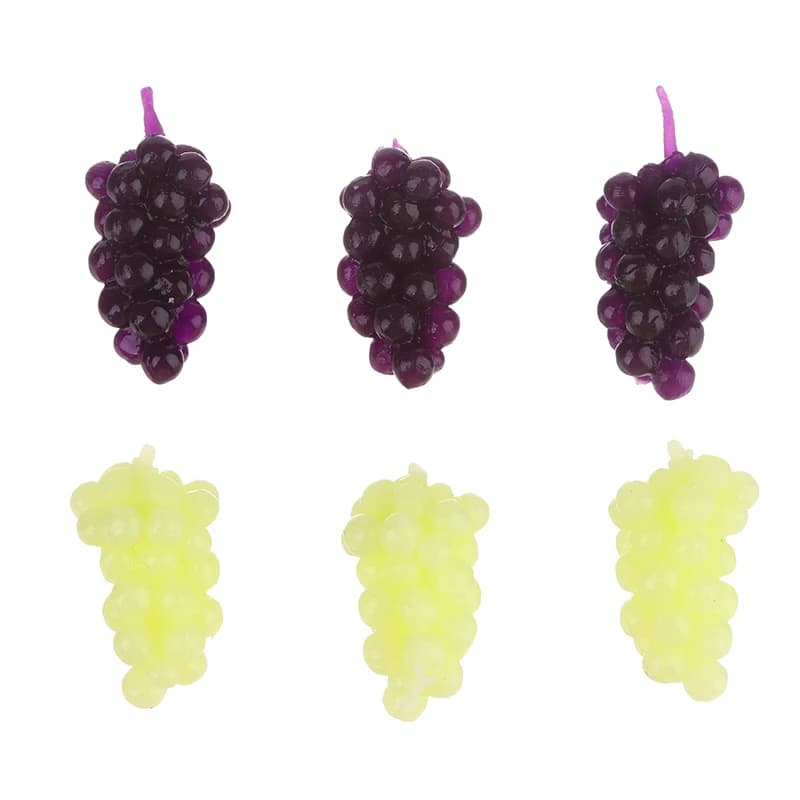 6 pz/set 1:12 casa delle bambole in miniatura viola verde uva casa delle bambole cibo casa delle bambole accessori giocattoli