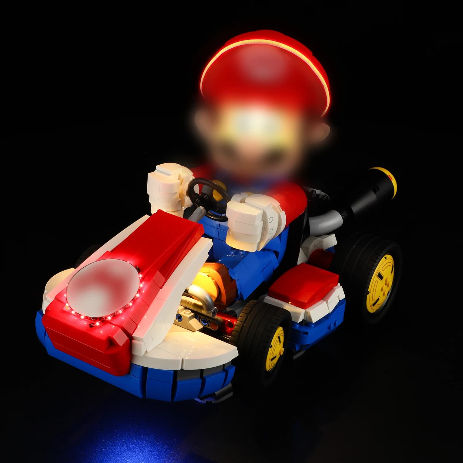 Kit di illuminazione per LEGO Marioedinglys Kart - Marioedinglys Standard Kart 72037 Set non include blocchi di costruzione (solo kit luce LED)