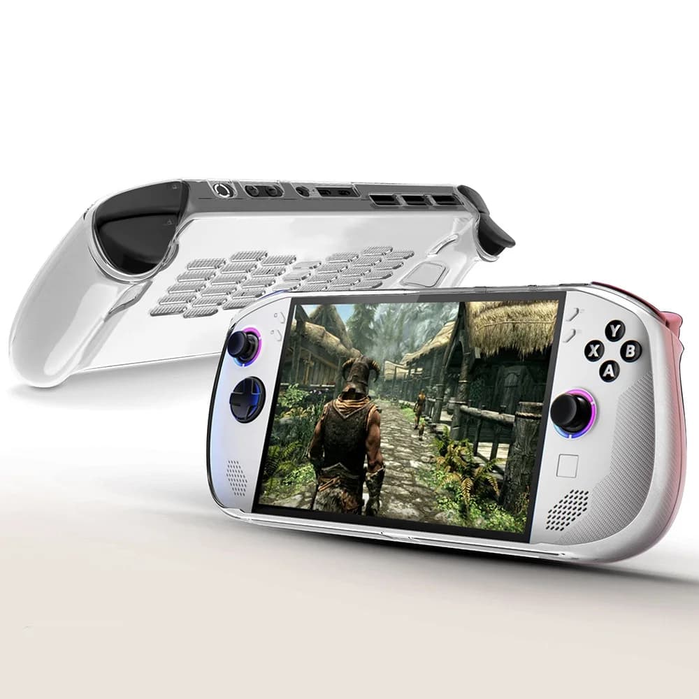 Cover protettiva in TPU per console Legion Go S, custodia trasparente anti-caduta con funzione di raffreddamento.