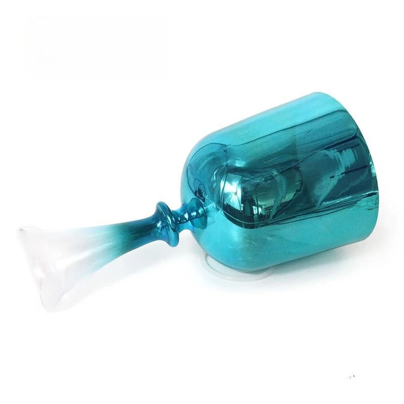 Blue Handheld Holy Grail Crystal Music Singing Bowl Yoga Stress Relief Healing Singing Bowl Percussion Instrument