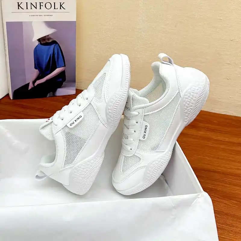 Luxury Sneakers with Women's PU Leather Non-slip Sole Boots Braided Leopard Boots Fitness Shoes Women Sports Suppliers League Jogging