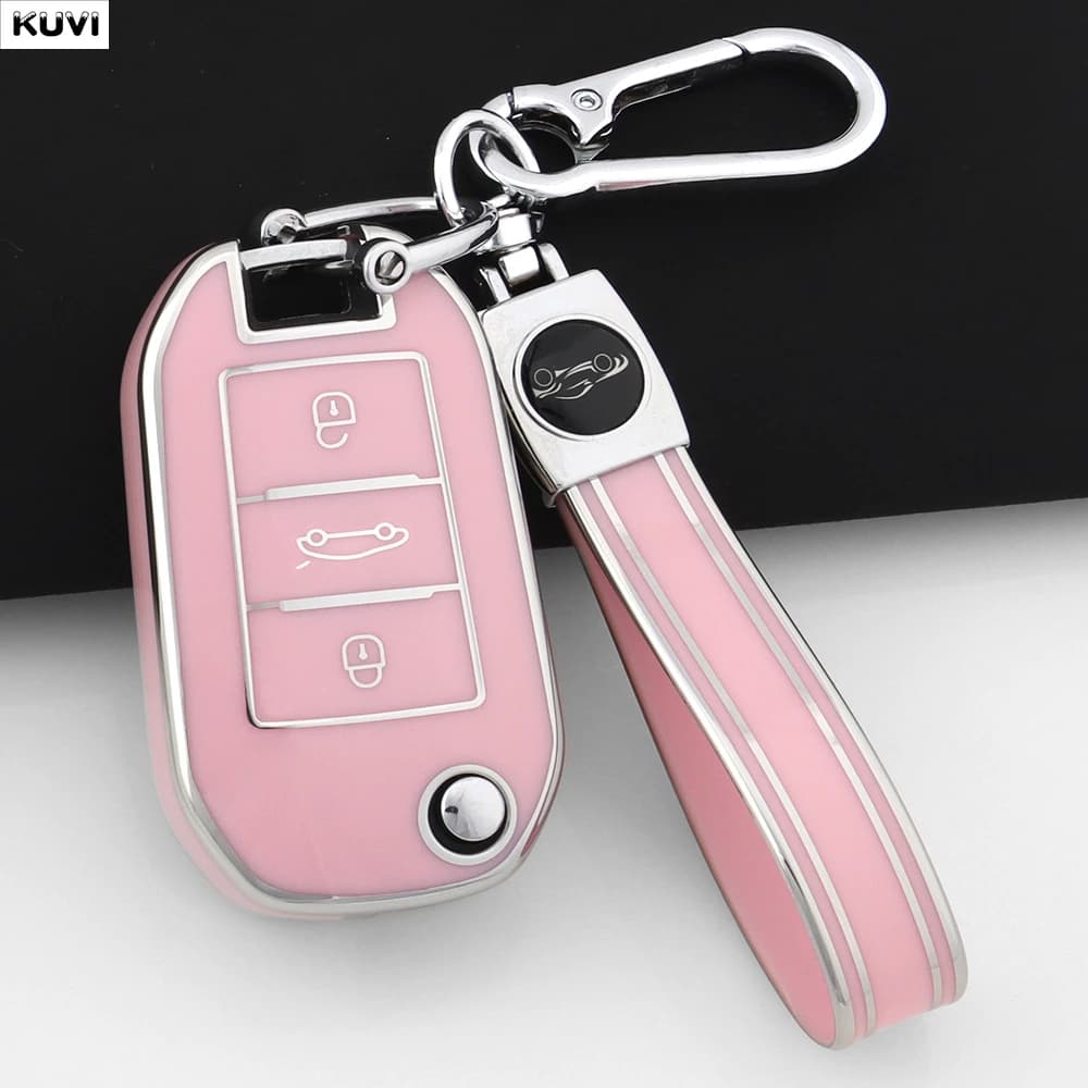 TPU Auto A Distanza di Vibrazione Chiave Della Copertura Della Cassa Per Peugeot 208 308 T9 508 2008 Per Citroen C4 Per Opel Corsa Crossland X Accessori Auto