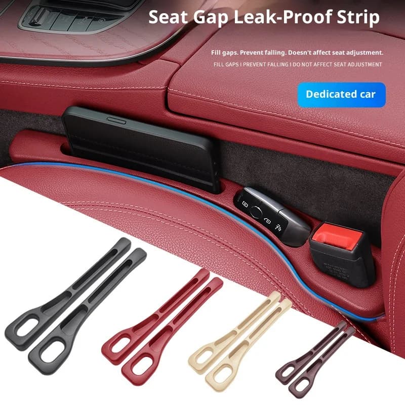1 Paio di Strisce di Chiusura per Fessure del Sedile Auto, Scatola Portaoggetti per Sedile Auto, Articoli Decorativi per Interni Auto