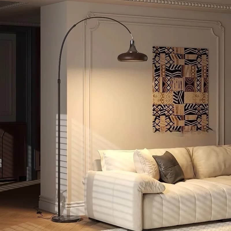 French Medieval Style Fishing Floor Lamps for Living Room Bedroom Decor Atmosphere Vertical Reading Eye Protection Desk Lights