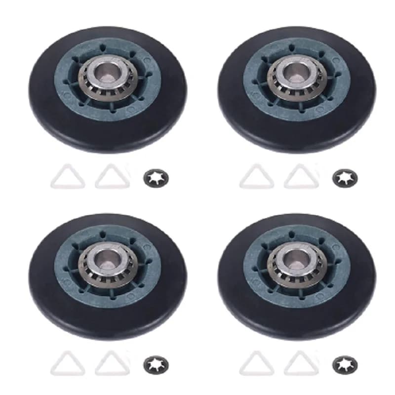 4 set W 10314173 Sostituzione del rullo di supporto del tamburo dell'asciugatrice WPW 10314173 AP AP 6019303 PS 11752609 8536974 8536973 con Tri-Anelli