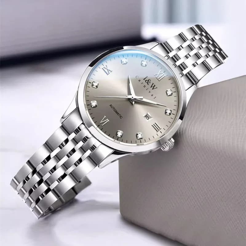 CARNIVAL Orologi eleganti da donna di marca Orologi da polso meccanici con movimento automatico di lusso da donna impermeabili per donna Reloj Mujer