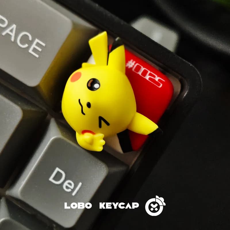 Serie Pokemon Bulbasaur Squirtle Pikachu Charmander Tastiera meccanica ESC Keycap Decorazione Accessori Figure Regalo