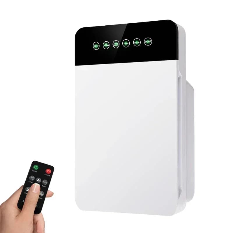 Purificatore d'aria per grandi stanze familiari, filtro HEPA H13, sistema di filtraggio silenzioso da 25 dB, ufficio in camera da letto, rimuove 99,97% di polvere, fumo