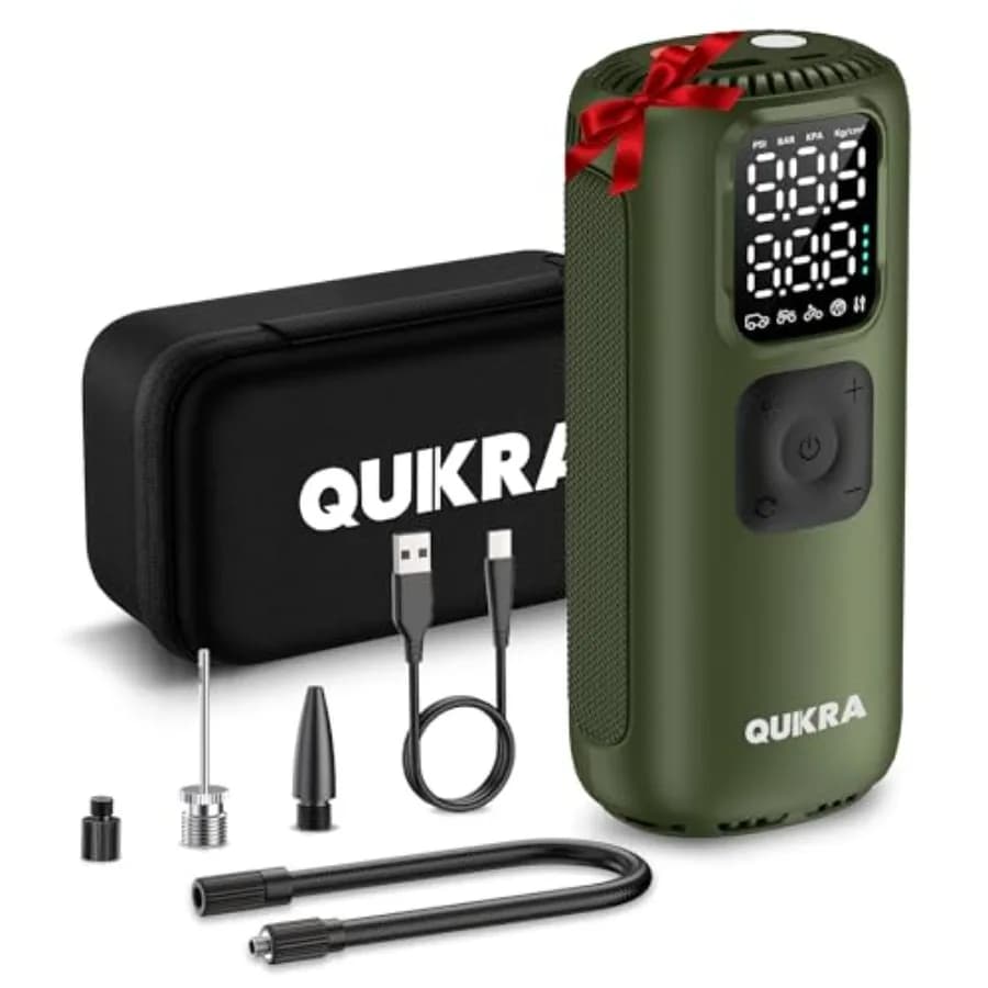 Compressore d'aria portatile T22 per gonfiaggio pneumatici, pompa ad aria senza fili 3 volte più veloce, pompa per pneumatici da 160 PSI, pompa elettrica intelligente con luce LED