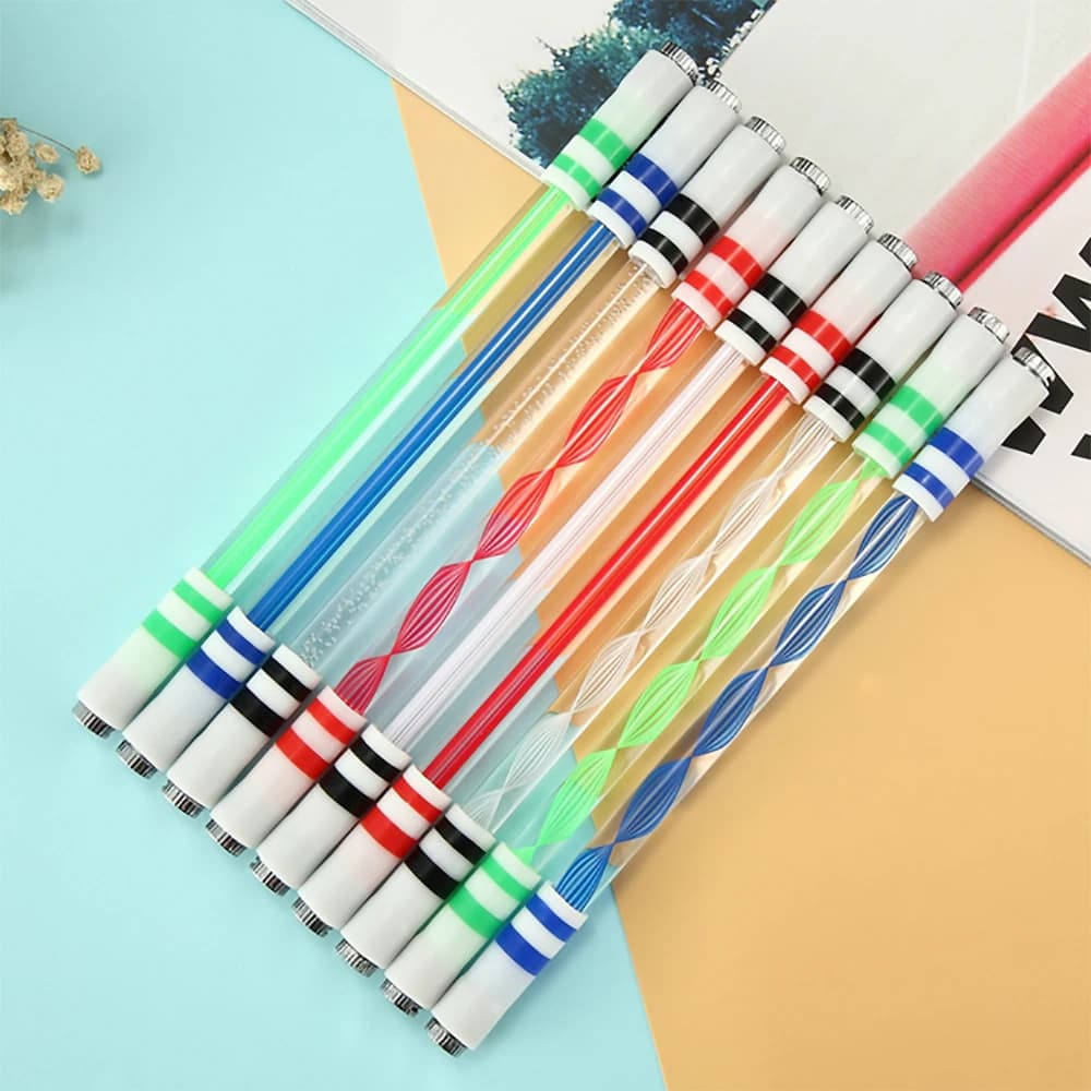 Nuova penna LED incandescente Dazzle luci a LED colorate Penna rotante Mod Penna multifunzionale Giocattolo antistress Luci affascinanti-Regalo