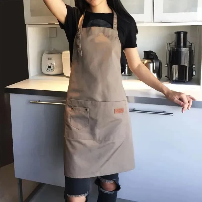 Grembiule da Cucina per Uomo e Donna, Uniforme da Chef per Grill, Ristorante, Bar, Negozio, Caffetteria, Studio di Bellezza e Unghie