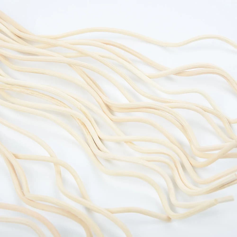 20 Bastoncini Diffusori in Rattan Ondulato Lunghi per Diffusione di Oli Essenziali, Adatti per Bagno, Camera da Letto e Ufficio