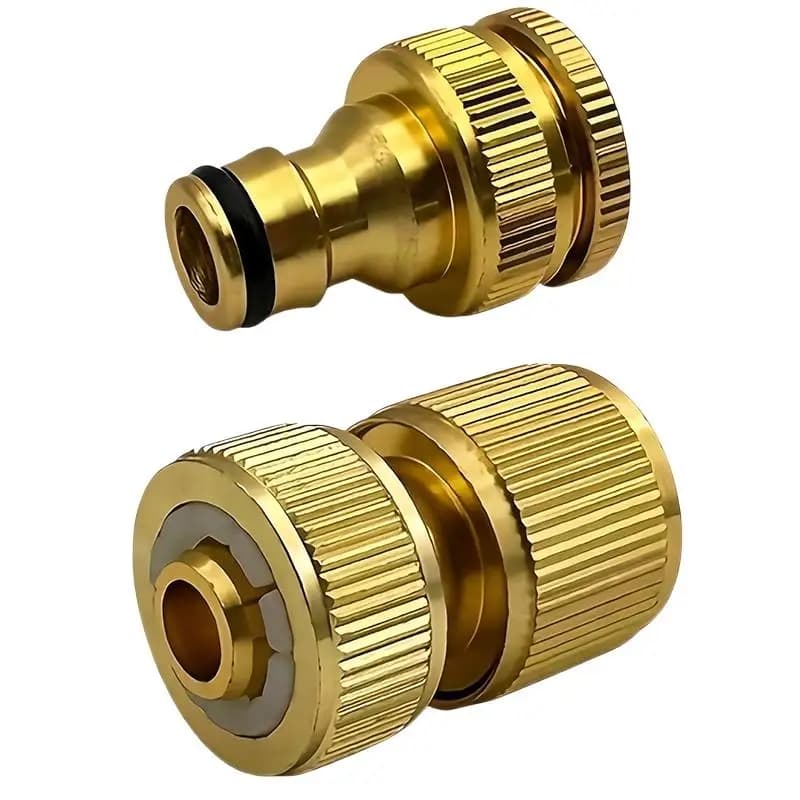 New standard tube fittings kit EU 6/12 - 1/2 inch and 3/4 inch tap fittings + Fast fittings for 1/2 inch garden hoses (13-16 mm)