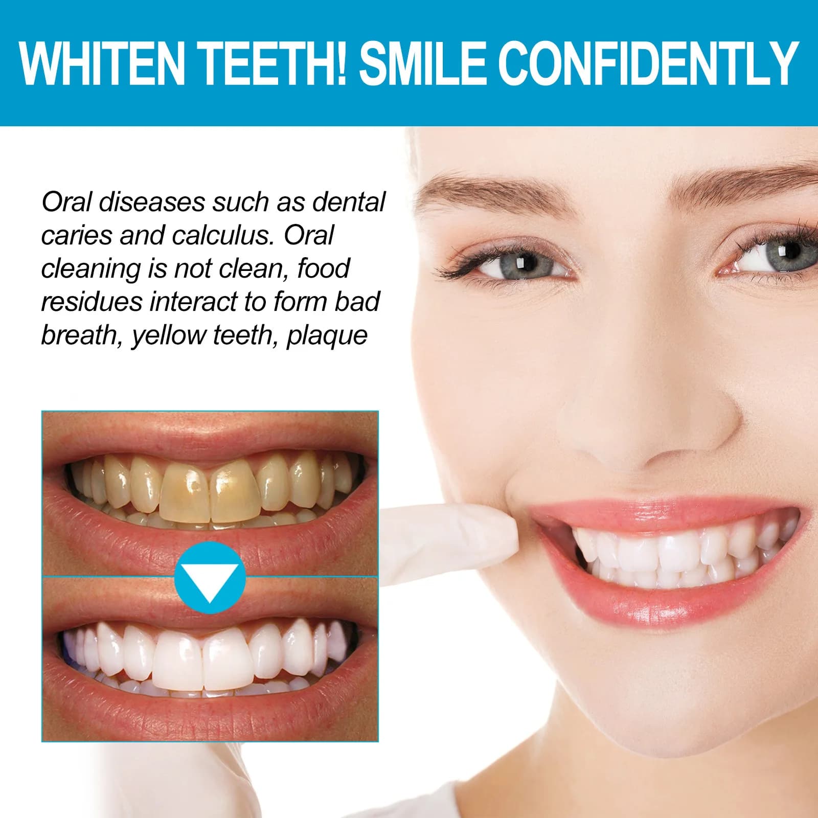 White Blueberry Sodium Sodium Teeth White Powder White Tooth Removal White Yellow Teeth White Powder