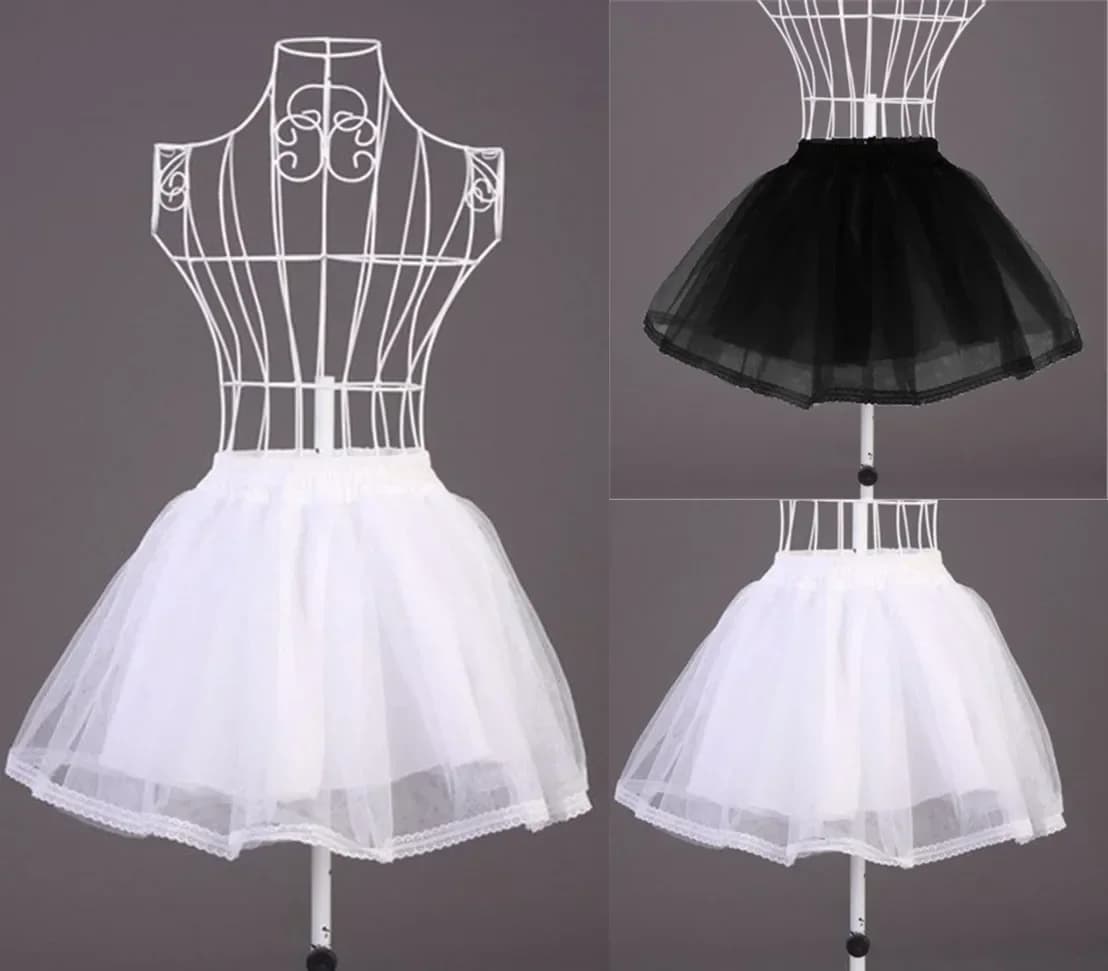 Gonna sottoveste Crinolina Mini gonne corte Tulle Tutu Sottogonna Garza Femaile Lolita Casual Donna