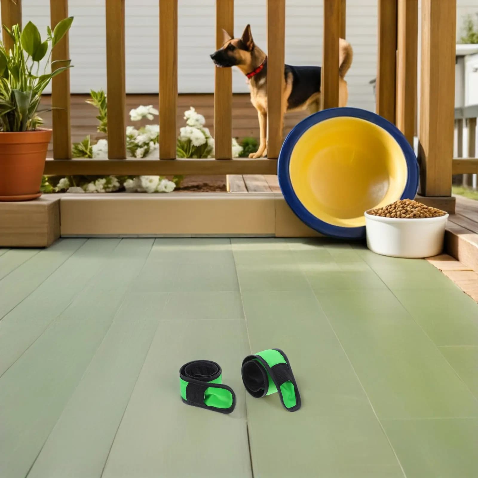 Set di 4 Fasce LED per Zampe di Cavallo, Alta Visibilità Notturna, in Tessuto Traspirante, Supporto per Caviglia, Protezioni per Zampe