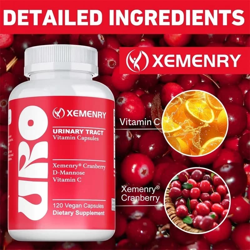 Urinary health: contains red blueberries to support urinary trace health, relieves frequent urination, promote sleep, gluten-freeSuppl