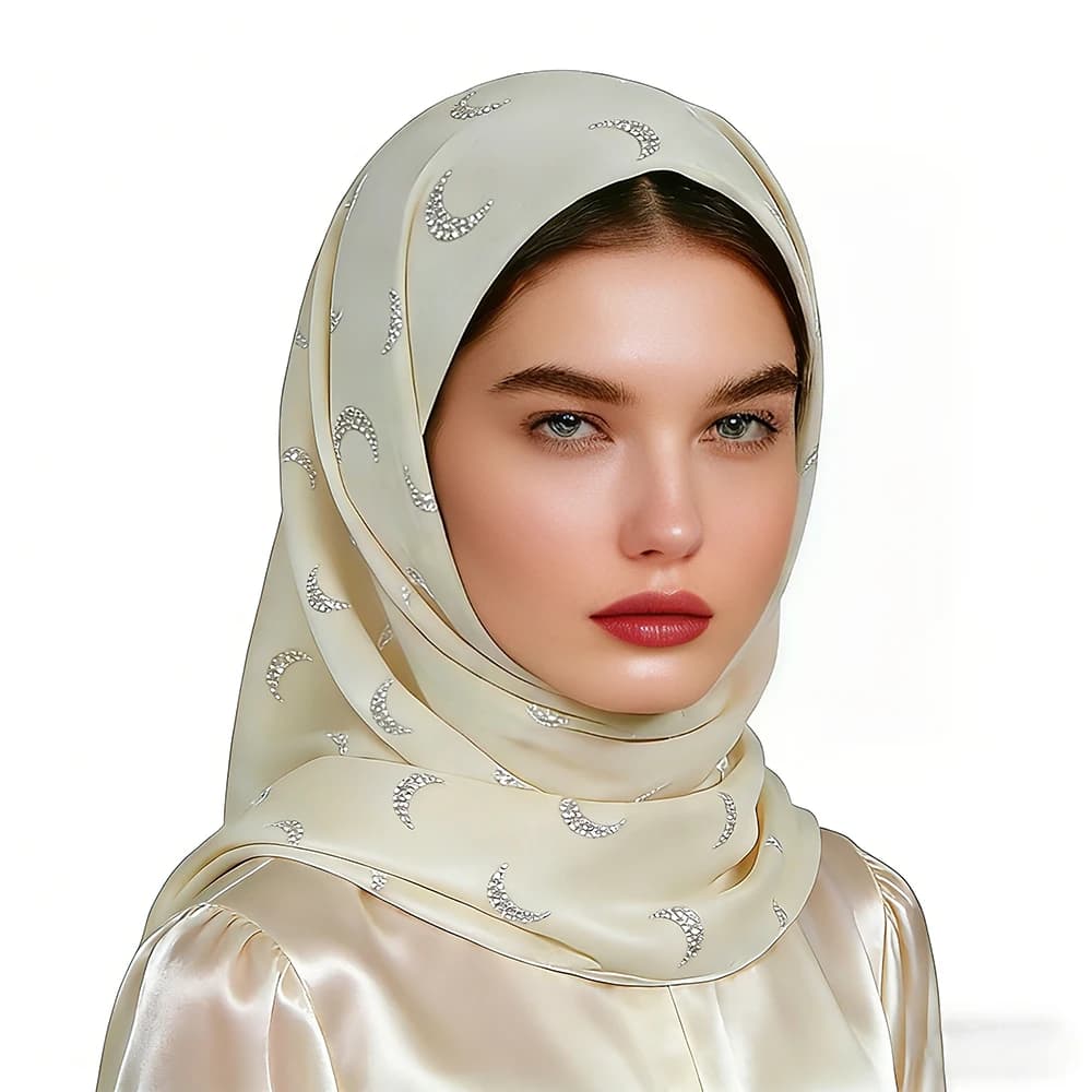 Foulard in Chiffon con Diamanti per Donna, 26 Colori, 70x170cm, Sciarpa Lunga, Hijab Islamico, Outfit Etnico alla Moda Musulmana