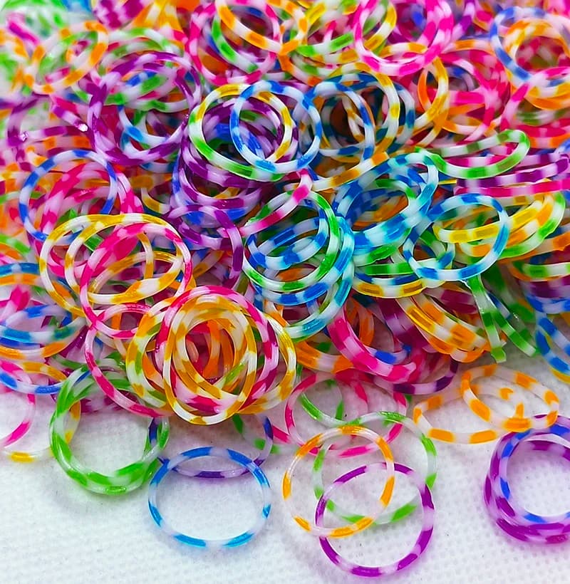 Bracelets with Frame for Discards Color Double Bracelets Gift for Girl Elastic Band for Weaving Bracelet with Wrap Toy Necklace accessory for creation of DIY Jewelry