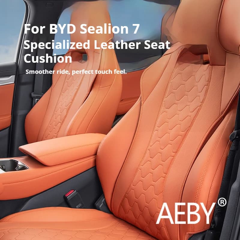 AEBY Per BYD Sealion 7 2024 Cuscino per auto Supporto lombare e per la schiena Cuscino Comfort Fit Cuscini interni auto Accessori per auto