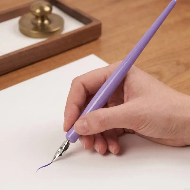Elegant Fountain Pen Dip Pen With Stainless Steel Nib For Calligraphy And Art Perfect Gift For Writers And Students H8WD