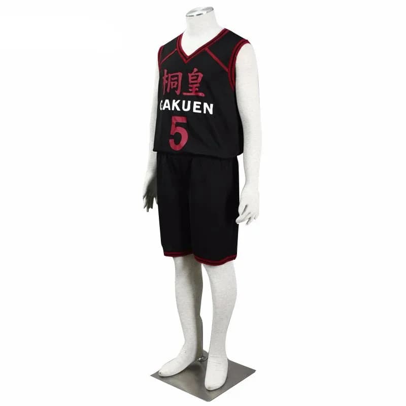 qq38Ainclu Anime Kuroko No Basuke Costume Cosplay Too Gakuen School of Basketball Team Sport Outfit Aomine Daiki Jersey
