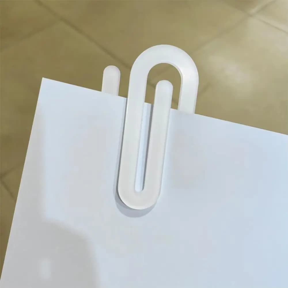 10 Pezzi Segnalibri in Acrilico Trasparente per Sublimazione, Clip per Carta in Acrilico, Ornamenti Trasparenti, Segnalibri Non Finiti