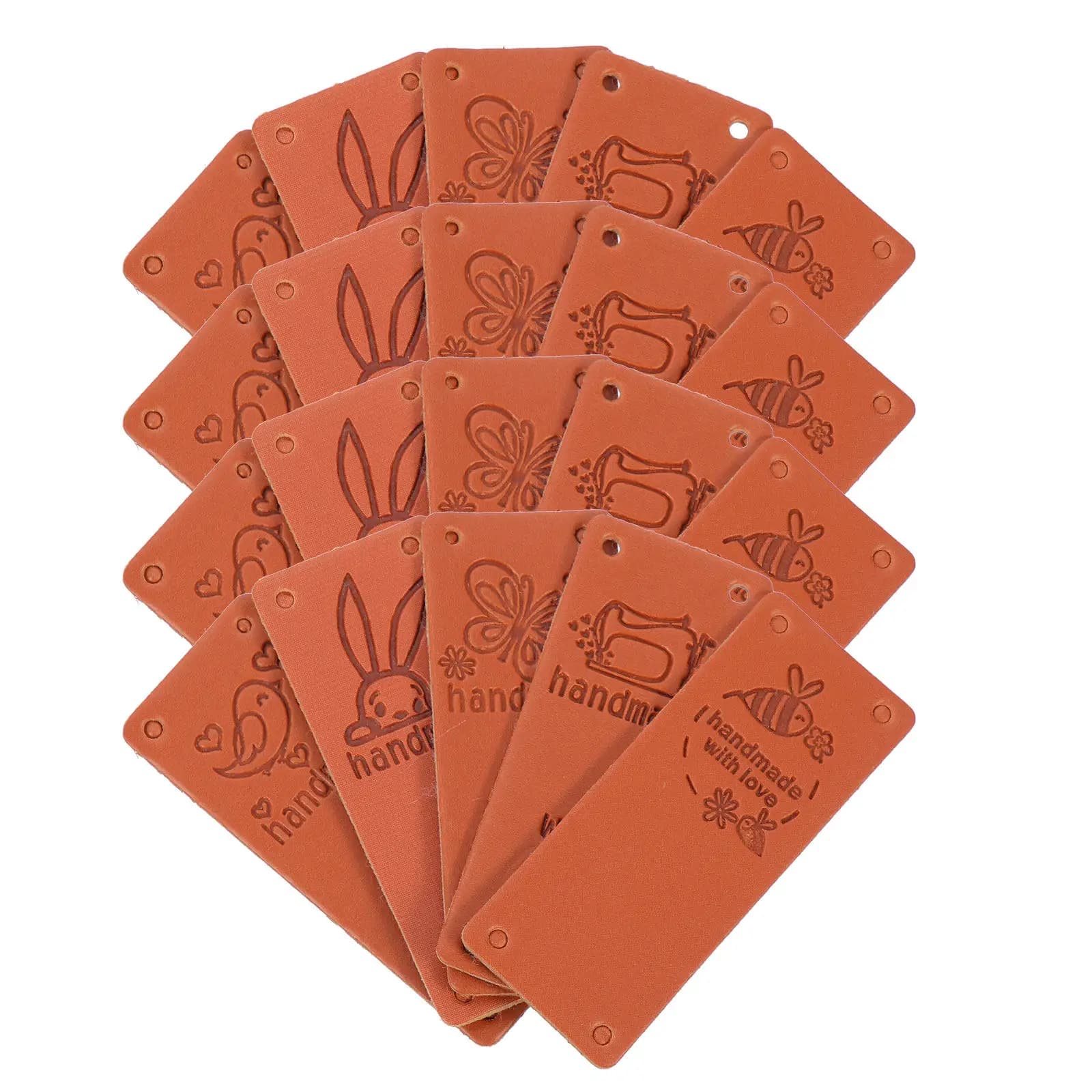 100 Etichette Flessibili Goffrate a Cambiamento di Colore per Fai da Te, Abbigliamento, Jeans, Borse, Cappelli, Materiali per Cucito