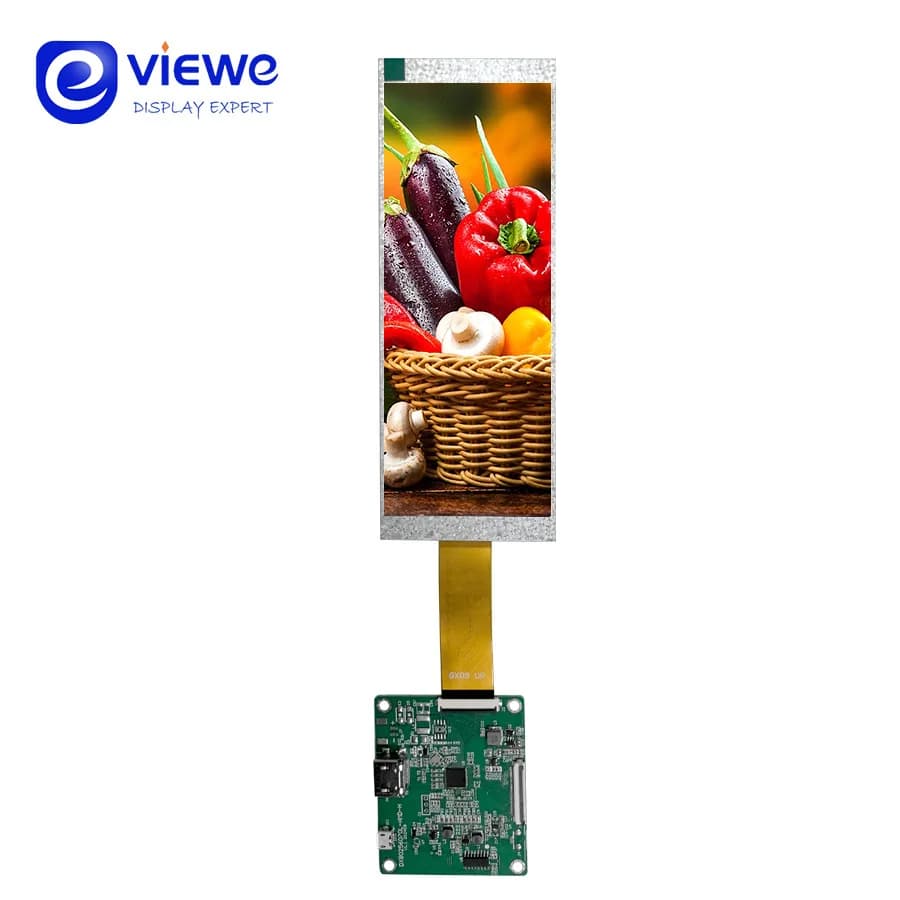 6.8 inch TFT display MIPI 480X1280 IPS HD-MI LCD bar for Raspberry Pi with HD-MI driver card