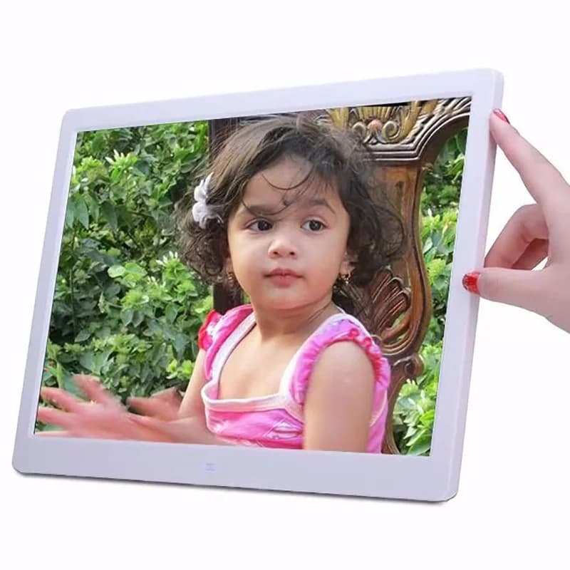 New 14 inch 1366 * 768 Digital Photo Frame Video, Music, Image, White/Black Horizontal/Vertical Digital Photo Frame, GiftUSB/SD