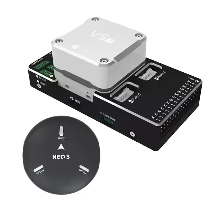 CUAV V5 + FC NEO3 Pilota automatico GPS Pixhawk Controllore di volo FPV RC Drone Quad Elicottero APM PX4 Telecomunicazioni di volo