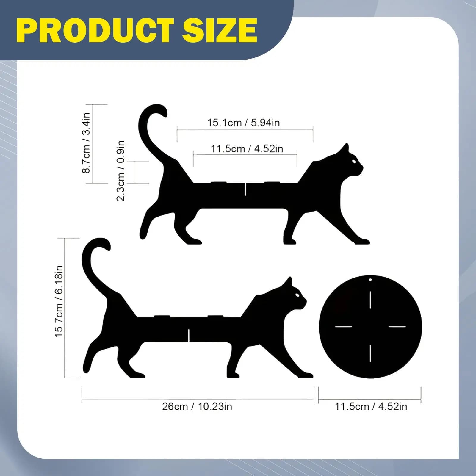 Cat Silhouette Plant Stand,Display Rack Planter Riser Flower Pot Holder for Patio