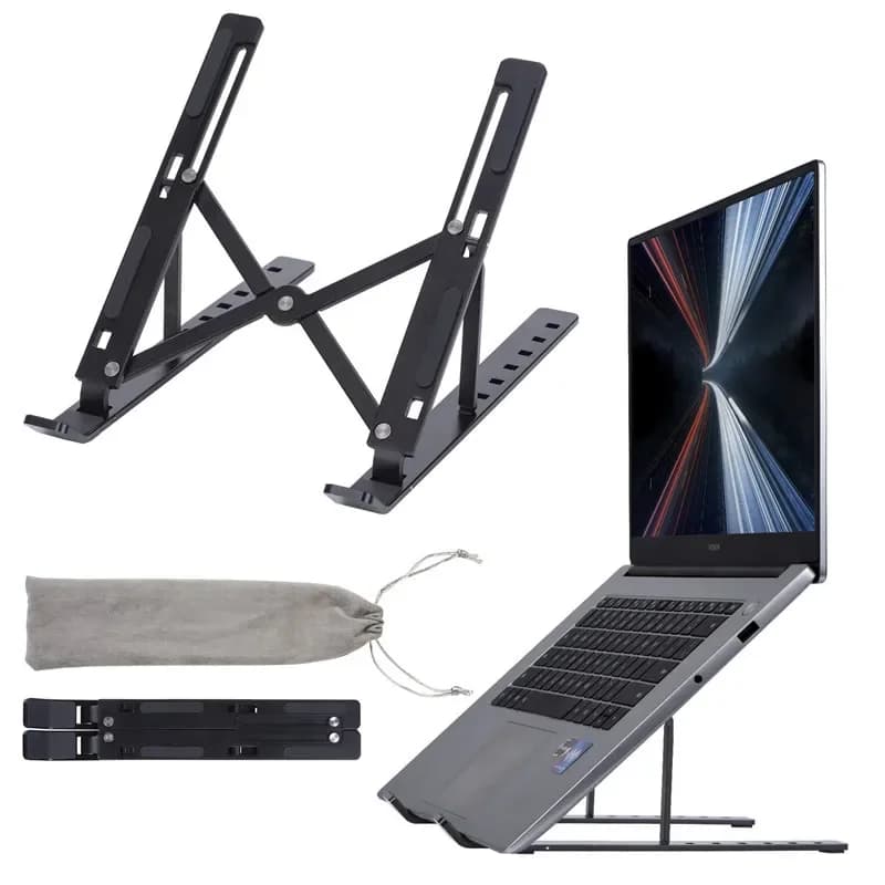 WEFOR supporto per Laptop portatile in lega di alluminio supporto per Notebook Base per Macbook Pro Lapdesk supporto per Laptop raffreddamento