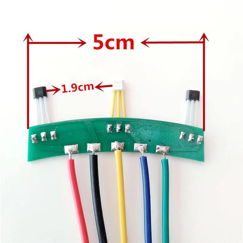 Sensore Hall motore per veicoli elettrici a 2 ruote con cavo scheda 213 sensore Hall motore 60 gradi per elemento E-Bike