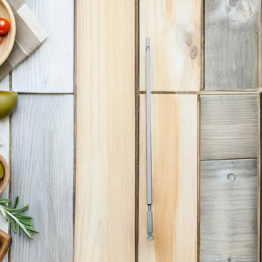 Asta per Girarrosto in Acciaio Inossidabile per Friggitrice ad Aria, Forno, Griglia, Barbecue - Ricambio per Griglia, Forchetta per Arrosto di Pollo e Tacchino, Accessorio per Cucinare
