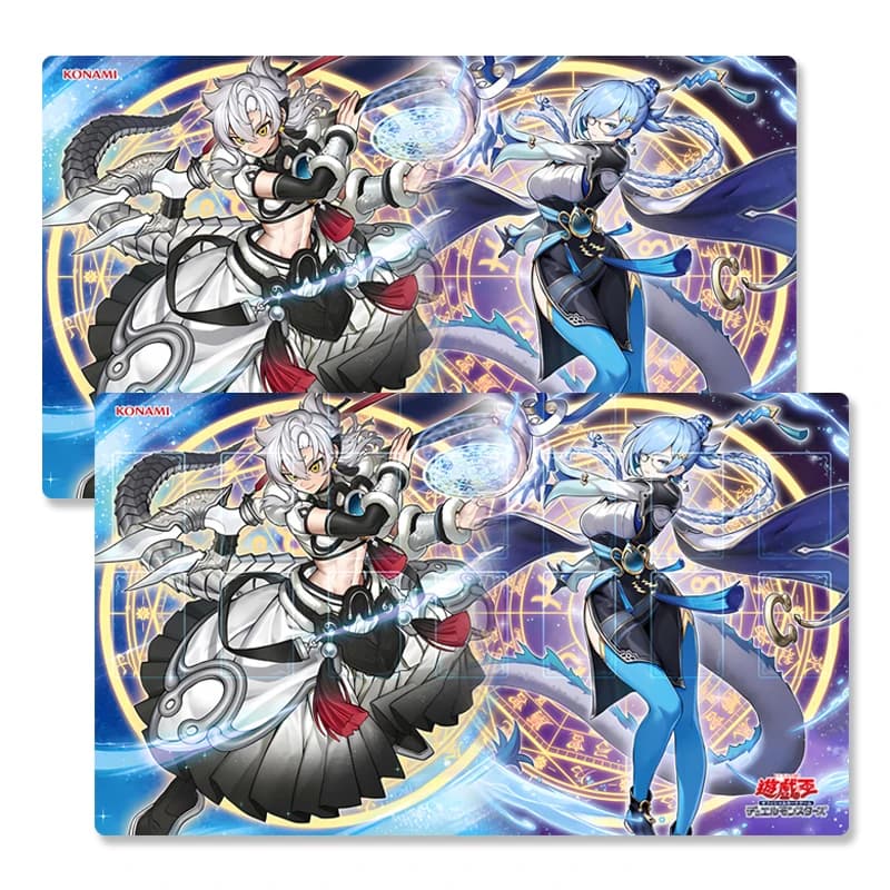 Yugioh Dracotail Game Mat Yu-Gi-Oh! TCG OCG Trading Card Games Mat Duel Plate Rubber Card Mat Mouse Mat