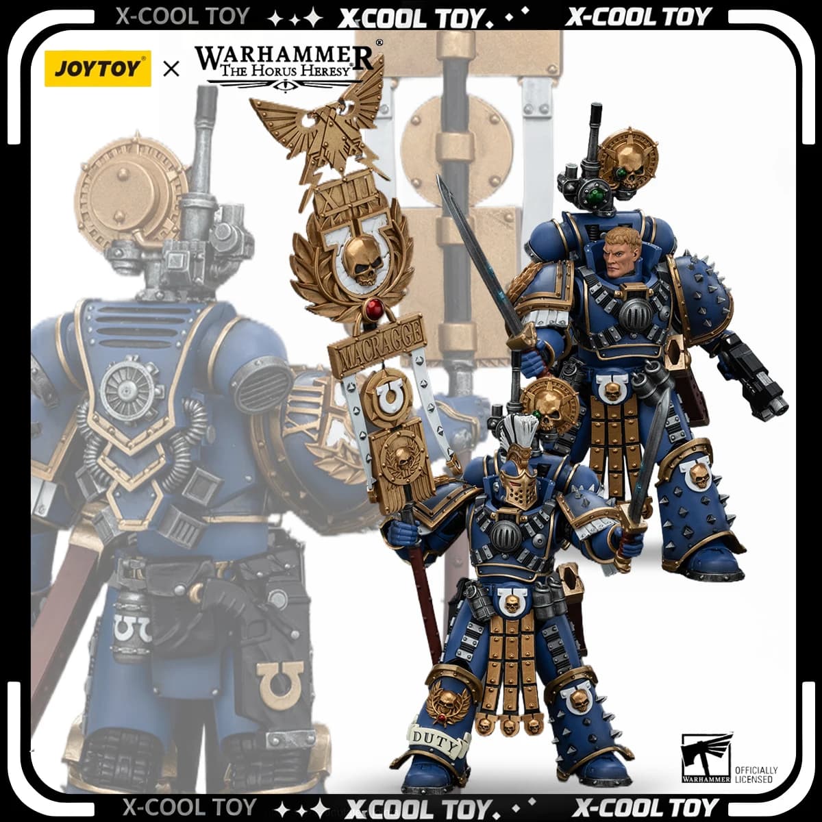 JOYTOY Warhammer 30K Action Figure 1/18 Ultramarines Remus Ventanus Anime Figurine con Giunti Articolati Collezione di Modelli Giocattoli