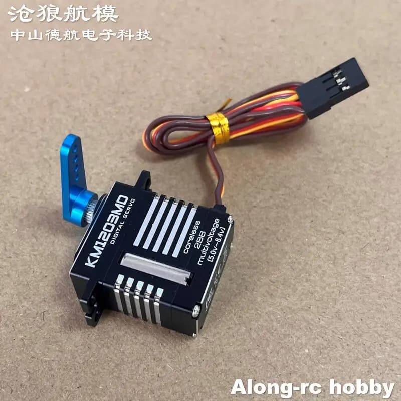 Kingmax KM1203MD 9kg.cm Ingranaggi metallici digitali 20g Mini Servo Custodia in alluminio CNC completa per aereo RC o coda di elicottero classe 450
