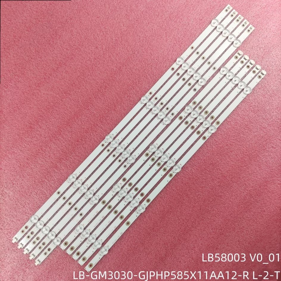 Striscia di retroilluminazione a LED per 58PUS6203/12 58PUS6504/12 58PUF6013 LB-GM3030-GJPHP585X11AA12-R L-2-T TPT580B5-U2T01D LB58003 V1 V0_01