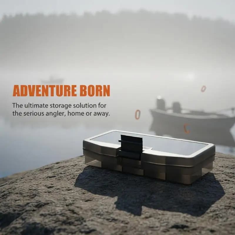 Portable Box for Fishing Equipment, Container for Fishing Accessories and Tools