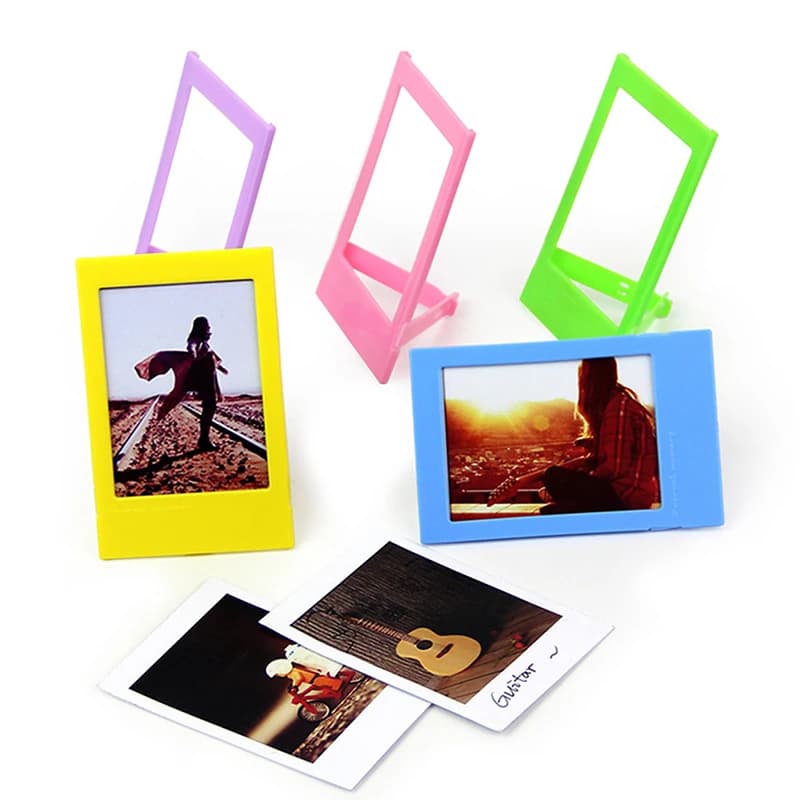 Cornici per foto da 5 pezzi per documenti Fujifilm Instax Mini, cornice per frigorifero a doppia faccia, cornici per opere d'arte per bambini