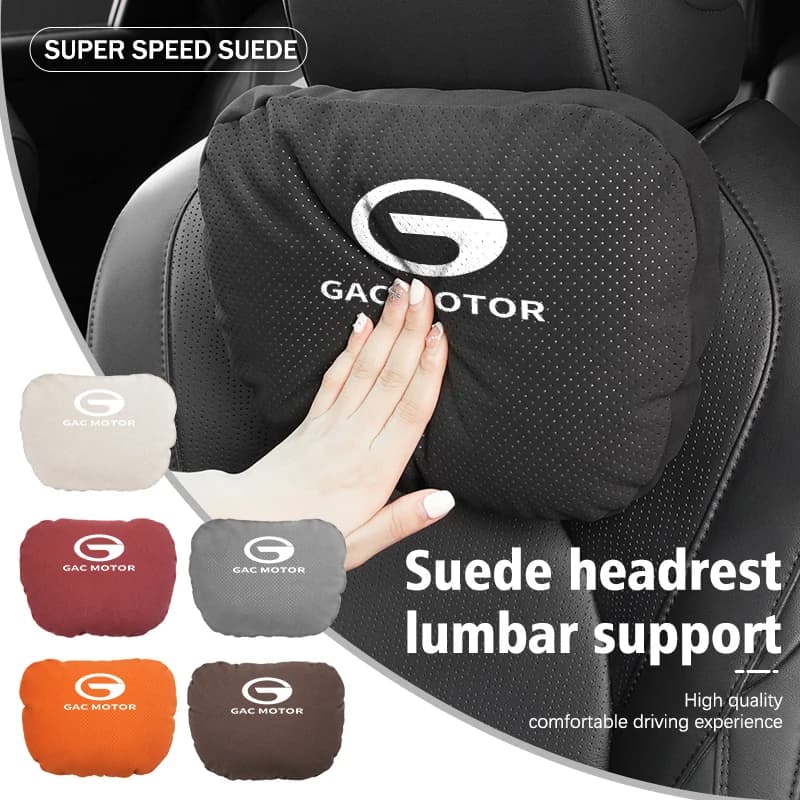 Car Neck Pillow Protective Lumbar Back Support Relieve Stress For GAC MOTOR Trumpchi GE3 2016-2020 GS3 GS4 GS5 GS8 GA4 GA6 GA8